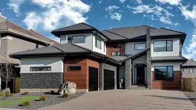 Prairie-Style House Plan with Sunken Bonus Room 