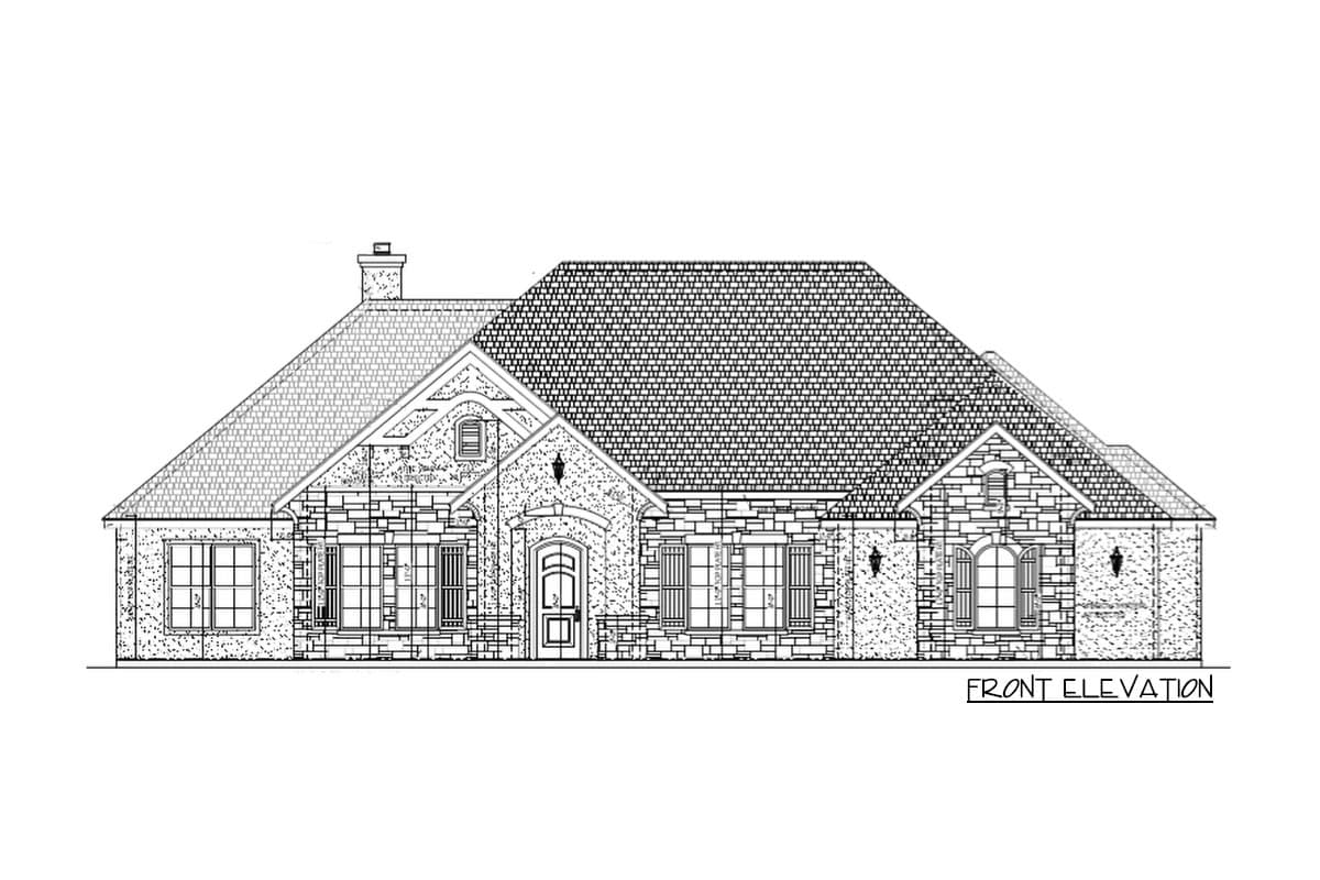 Plan 430035LY:  Four Bedroom European House Plan - Image #25 - European, French Country