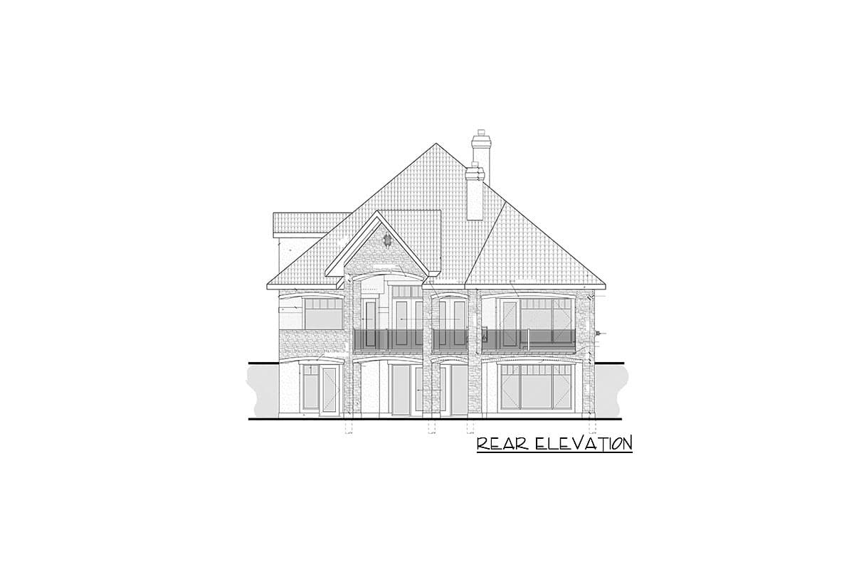 Plan 81701AB: European House Plan with Second Floor In-Law Apartment - Image #5 - European, Traditional