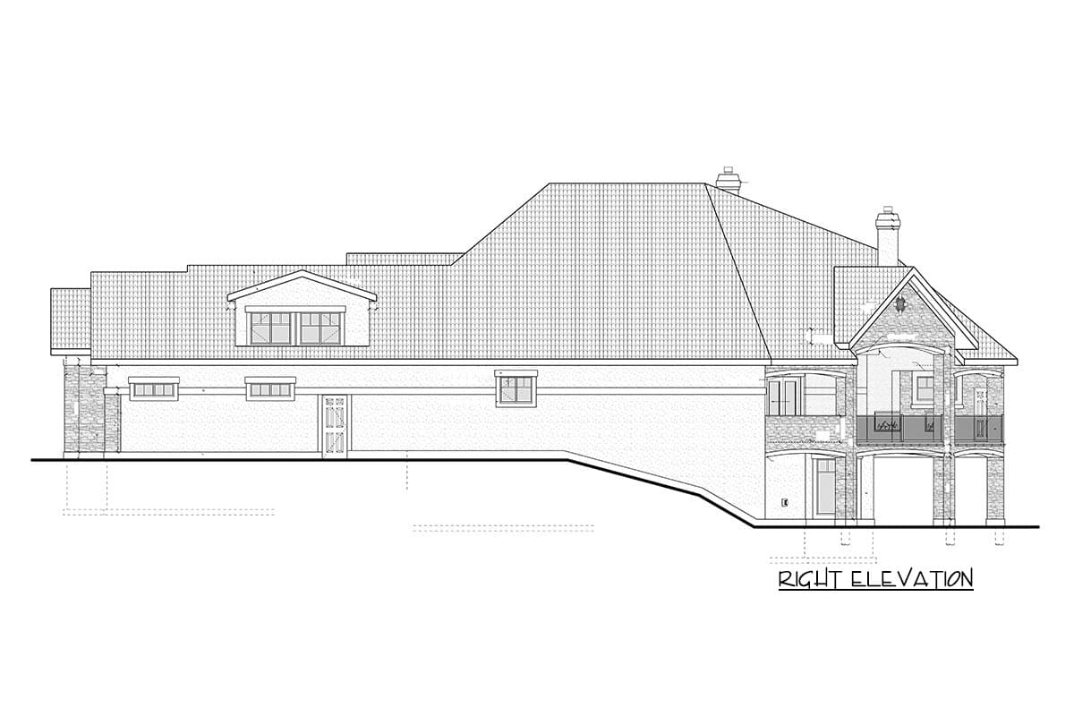 Plan 81701AB: European House Plan with Second Floor In-Law Apartment - Image #6 - European, Traditional
