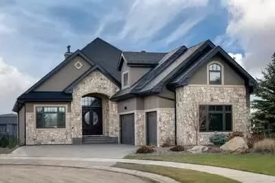 European House Plan with Second Floor In-Law Apartment
