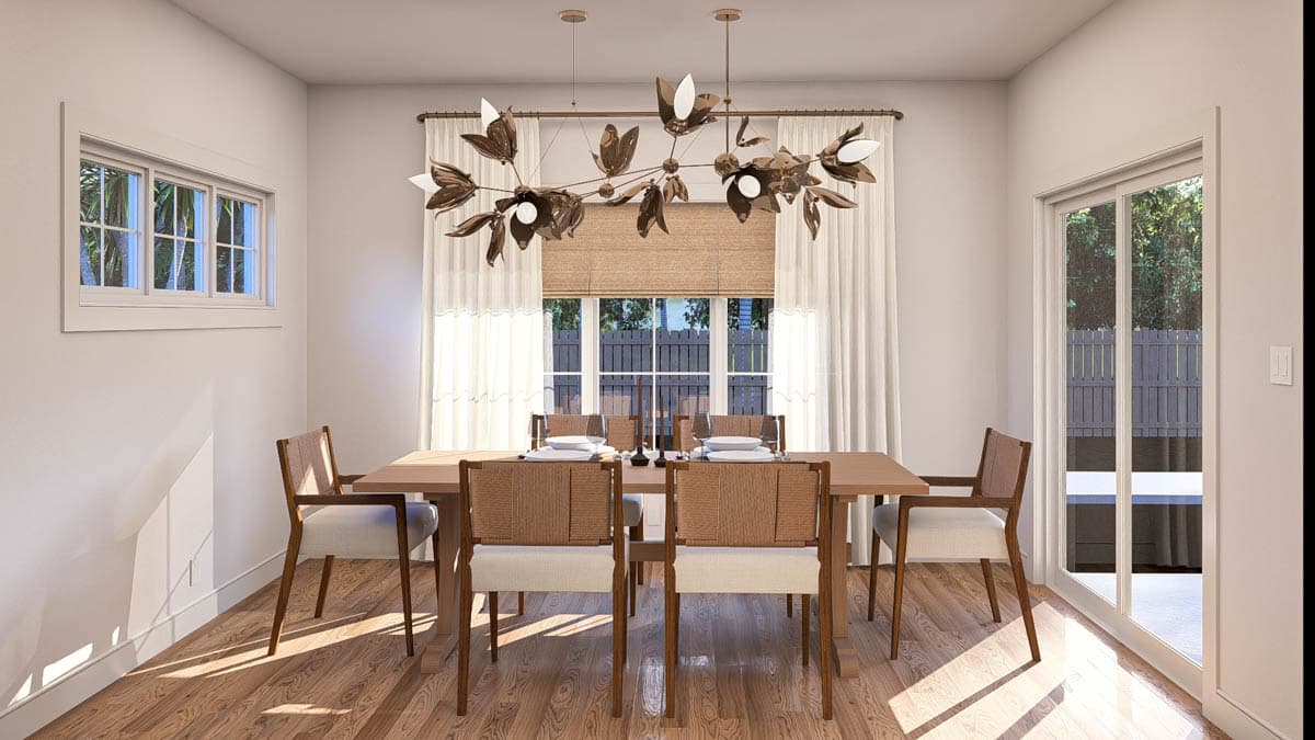 Plan 62727DJ: 4-Bed Mediterranean House Plan with Pocket Office - 2417 Sq Ft - Image #10 - Coastal, European, Mediterranean