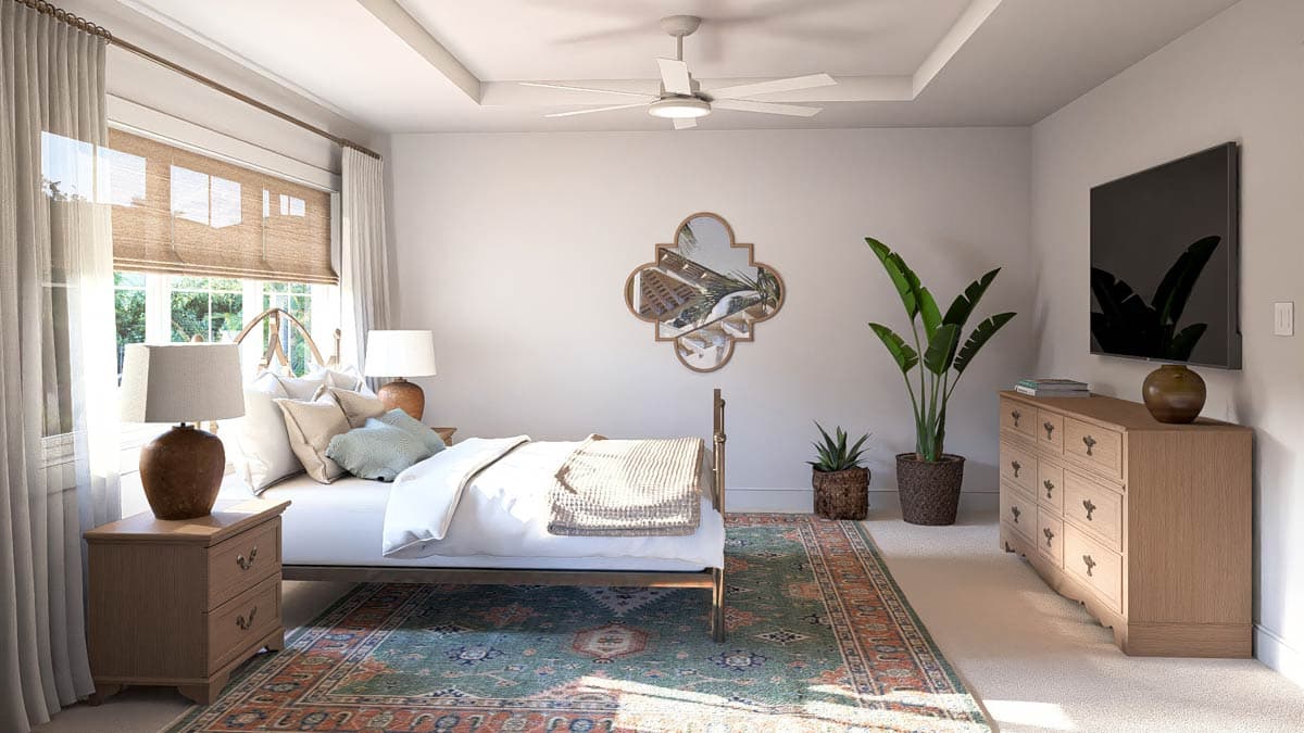 Plan 62727DJ: 4-Bed Mediterranean House Plan with Pocket Office - 2417 Sq Ft - Image #8 - Coastal, European, Mediterranean