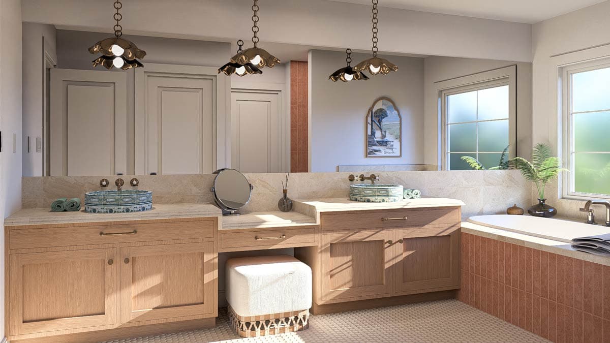 Plan 62727DJ: 4-Bed Mediterranean House Plan with Pocket Office - 2417 Sq Ft - Image #9 - Coastal, European, Mediterranean