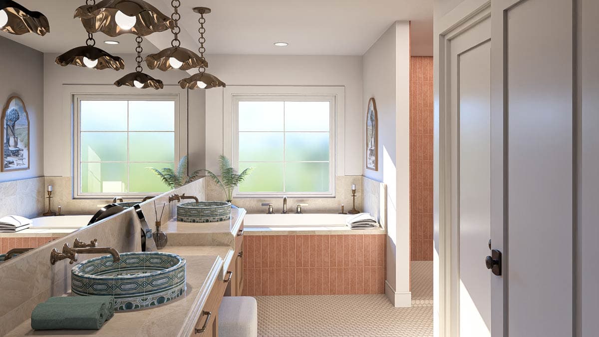 Plan 62727DJ: 4-Bed Mediterranean House Plan with Pocket Office - 2417 Sq Ft - Image #11 - Coastal, European, Mediterranean