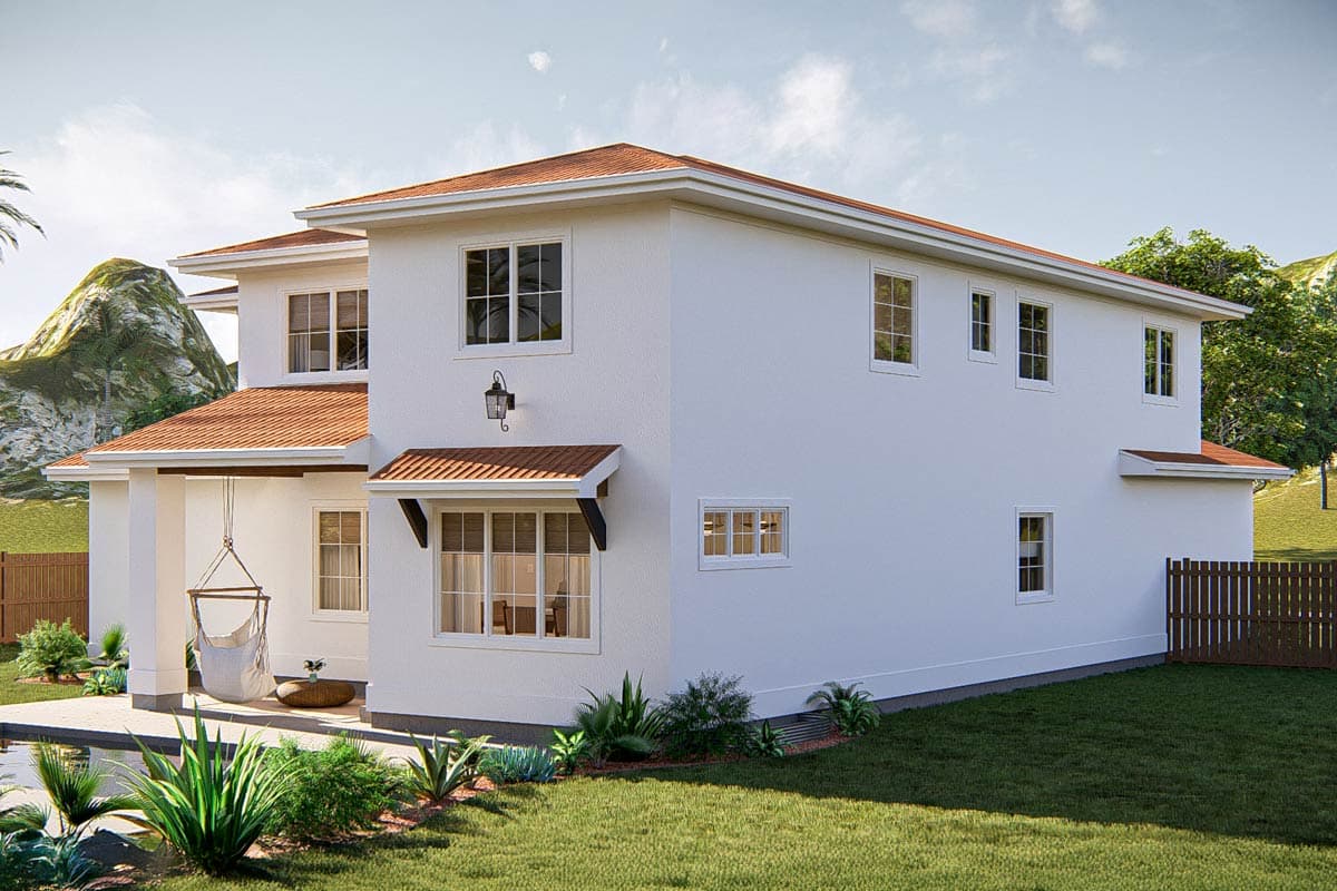 Plan 62727DJ: 4-Bed Mediterranean House Plan with Pocket Office - 2417 Sq Ft - Image #13 - Coastal, European, Mediterranean