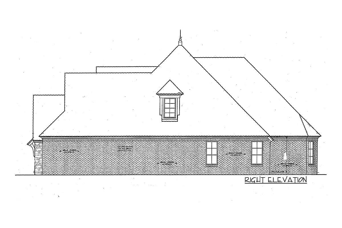 Plan 48574FM: European House Plan with Game Room and Media Room - Image #4 - European, French Country