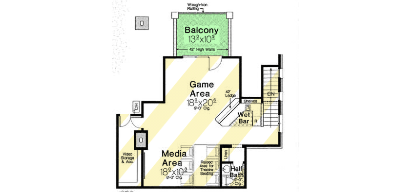 Plan 48576FM: French Country House Plan with Attractive Turreted Dining Room - 2973 Sq Ft - Floor Plan - Optional Bonus Level - European, French Country