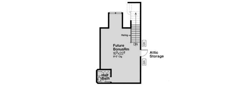 Plan 48577FM: Beautifully Detailed European House Plan - 2407 Sq Ft - Floor Plan - 2nd Floor