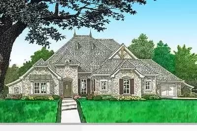 Exquisitely Detailed European House Plan