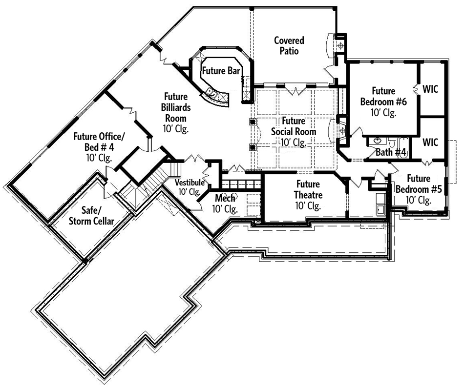 Plan 25636GE: Shingle Style Classic with Lots of Options - Floor Plan - Optional Lower Level - Craftsman, Mountain, Shingle, Traditional