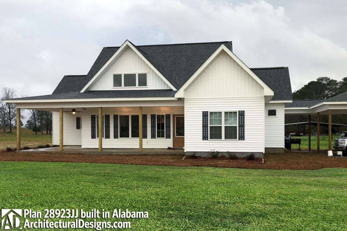 build gallery item - Modern Farmhouse Plan 28923JJ Comes to Life in Alabama