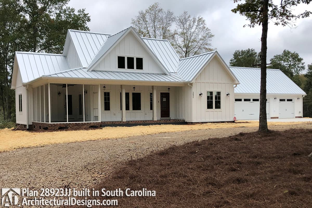 Plan 28923JJ: 3-Bed Farmhouse with Detached 2-Car Garage - Image #8 - Cottage, Country, Farmhouse, Modern Farmhouse, Ranch