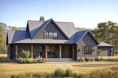 3-Bed Farmhouse with Detached 2-Car Garage