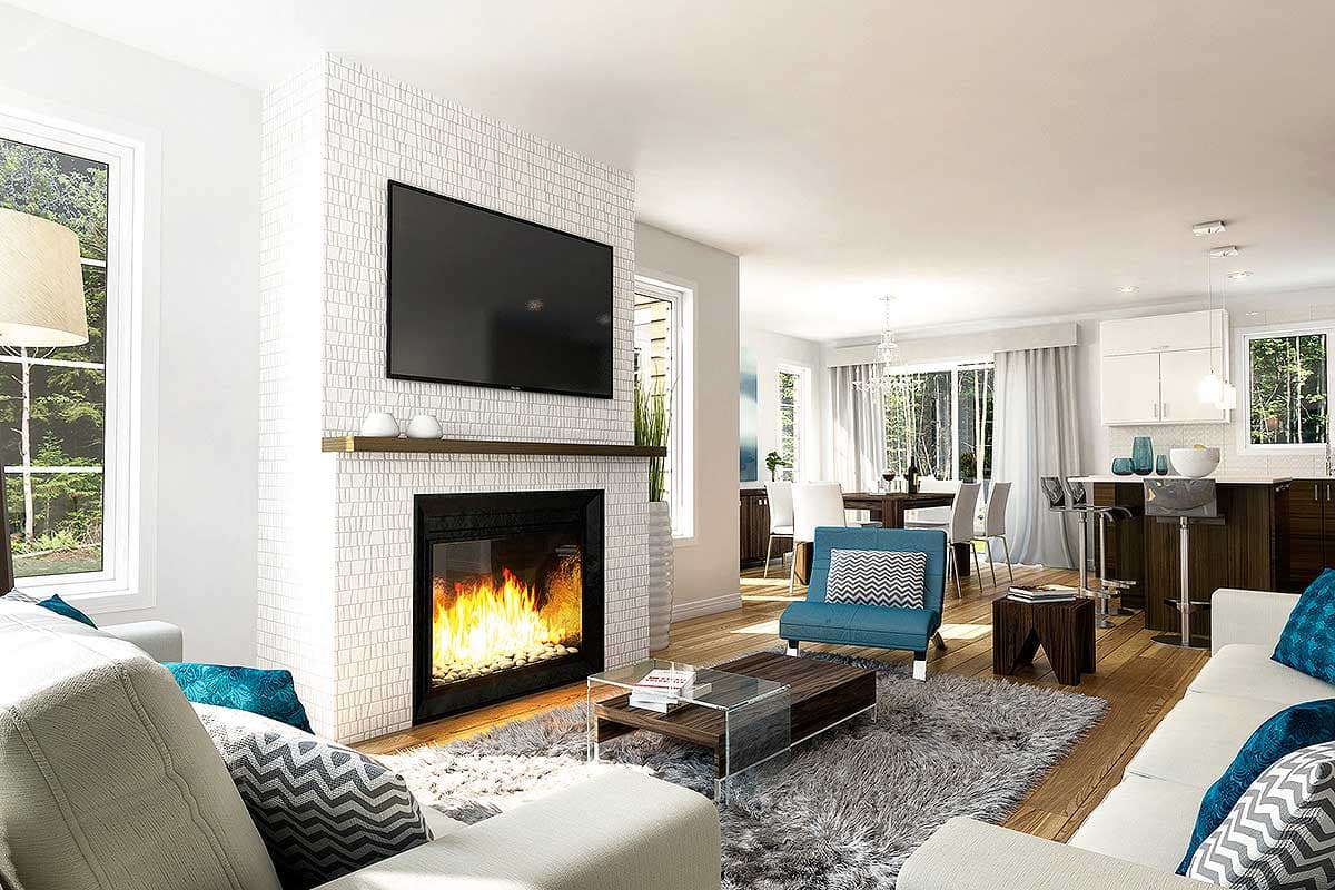 Plan 22494DR: 3-Bed Country Ranch Home Plan with Optional Versions - Image #4 - Country, Craftsman, Northwest, Ranch, Rustic