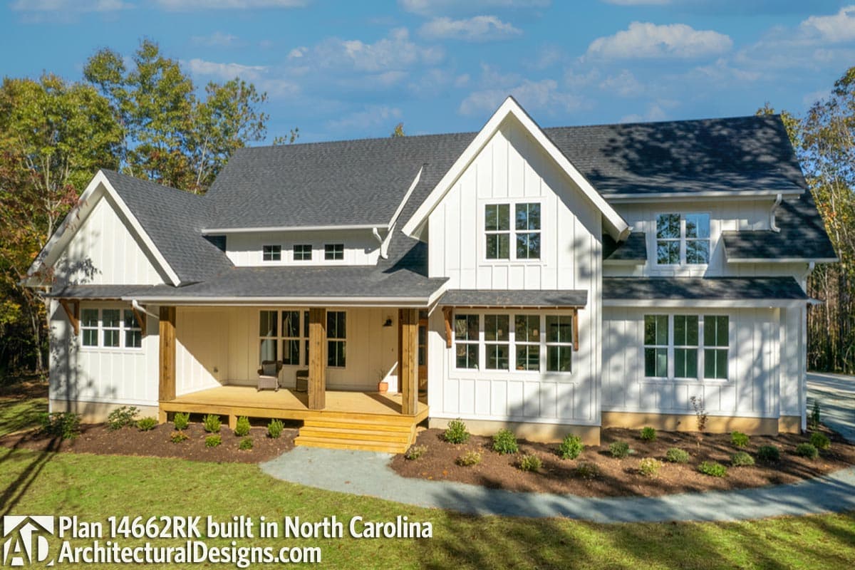 Modern Farmhouse Plan 14662RK Comes to Life in North Carolina