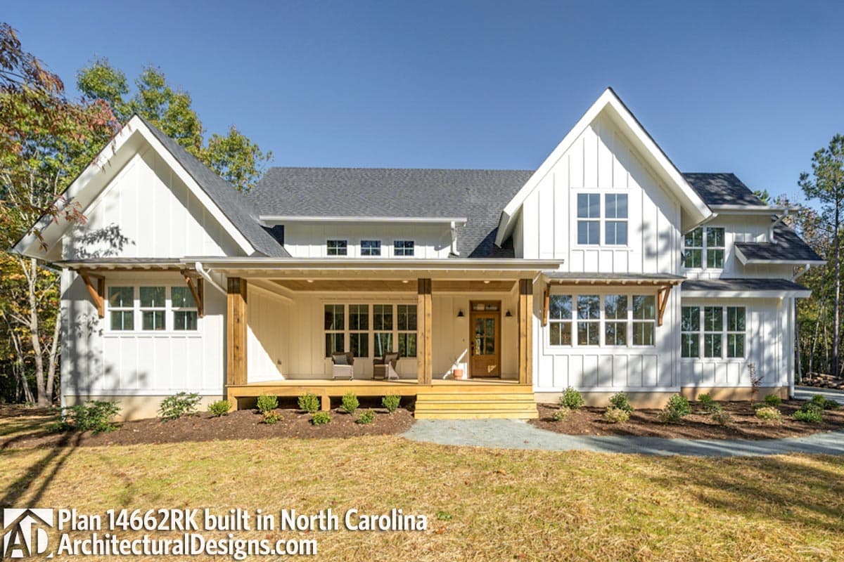Modern Farmhouse Plan 14662RK Comes to Life in North Carolina