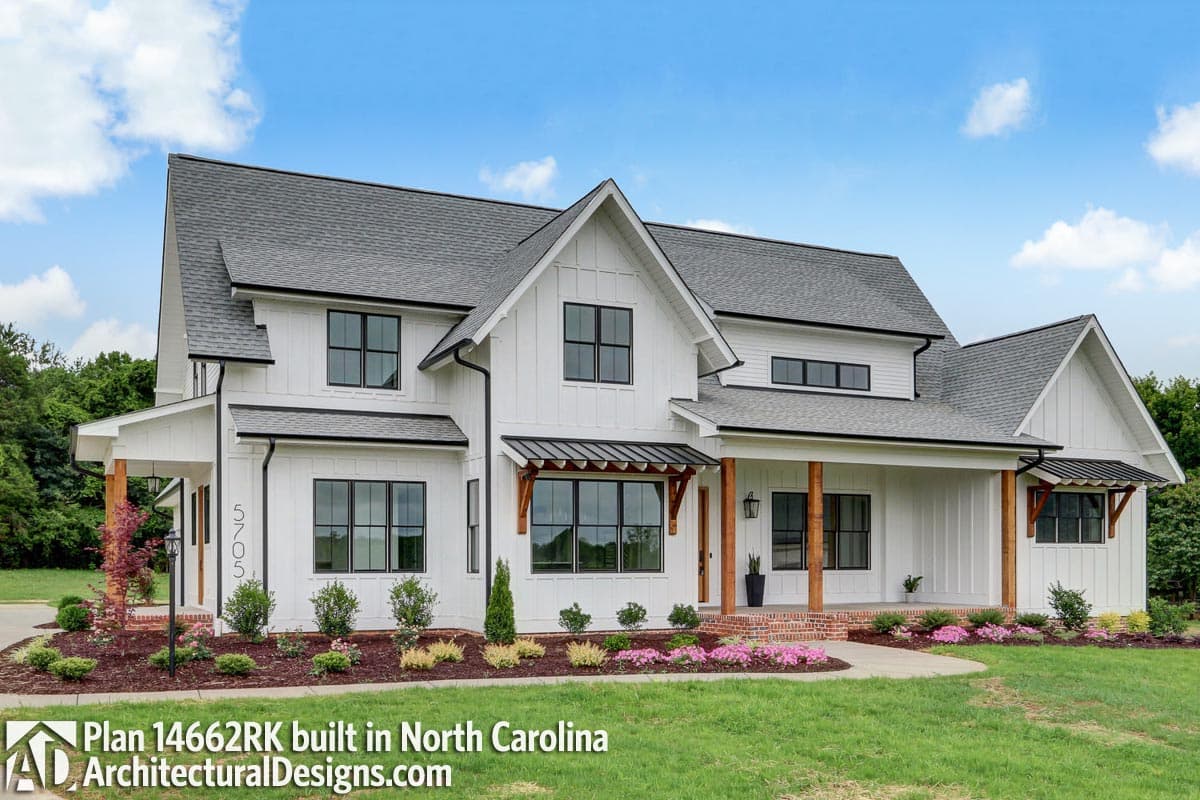 build gallery item - Modern Farmhouse Plan 14662RK Comes to Life in North Carolina