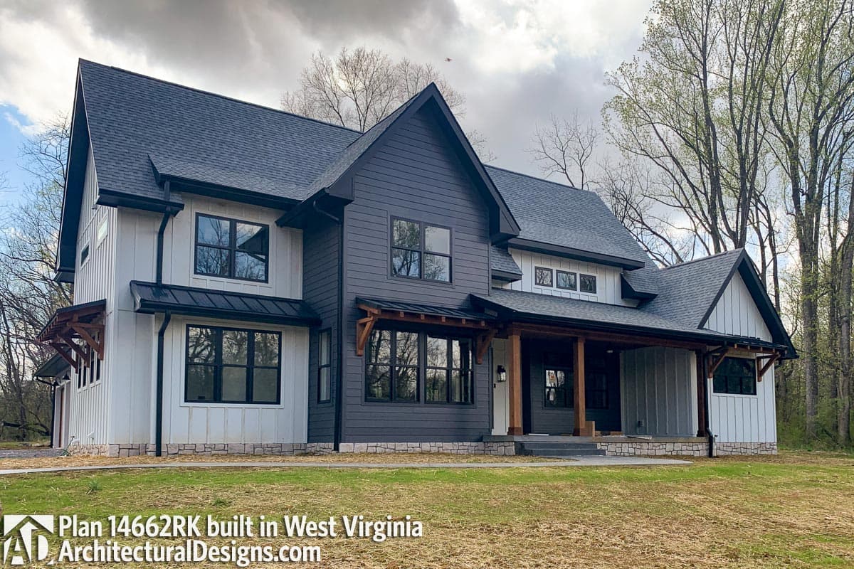 build gallery item - Modern Farmhouse Plan 14662RK Comes to Life in West Virginia