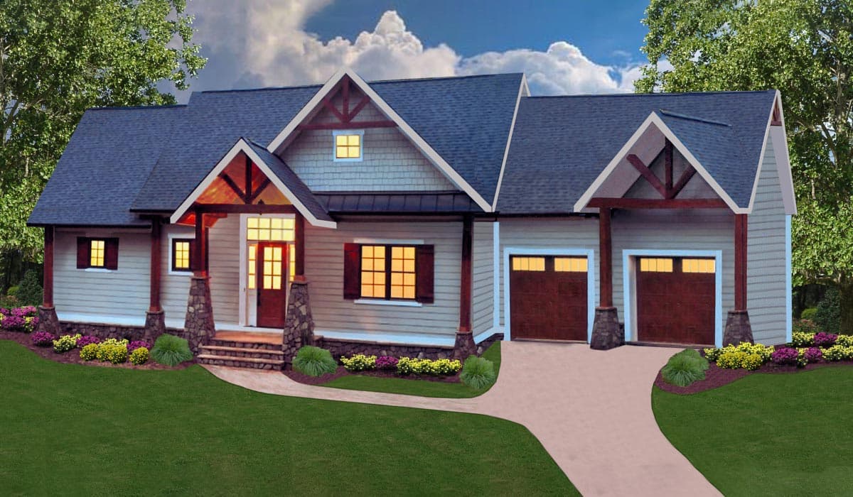 Plan 25638GE: Flexible Craftsman Cottage Home Plan - 2510 Sq Ft - Image #12 - Cottage, Craftsman, Mountain, Vacation