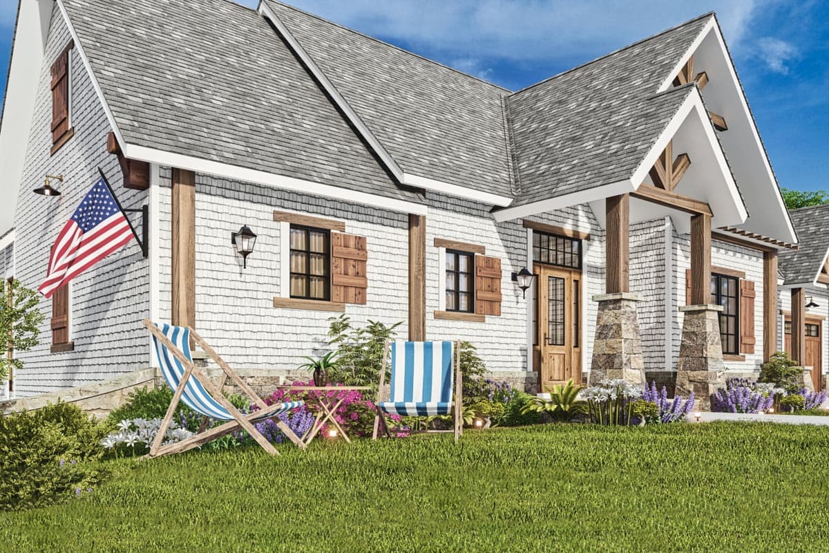 Plan 25638GE: Flexible Craftsman Cottage Home Plan - 2510 Sq Ft - Image #5 - Cottage, Craftsman, Mountain, Vacation