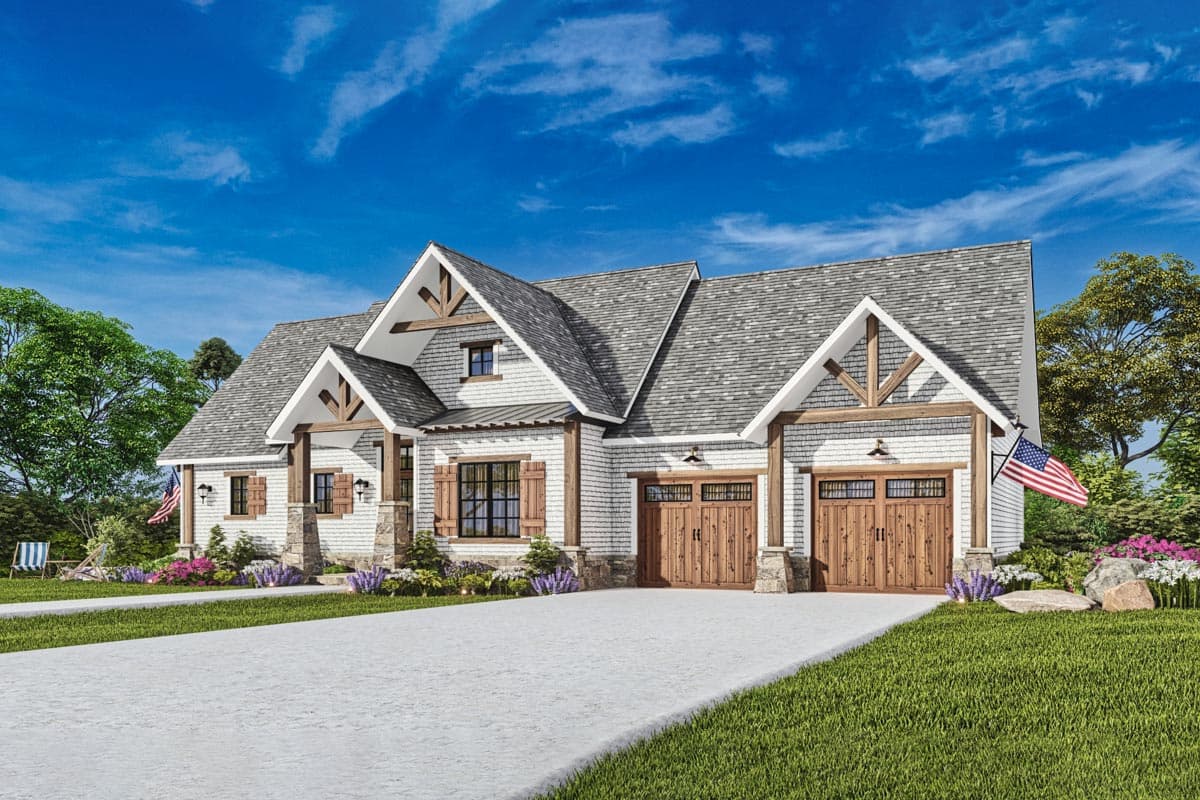 Plan 25638GE: Flexible Craftsman Cottage Home Plan - 2510 Sq Ft - Image #9 - Cottage, Craftsman, Mountain, Vacation