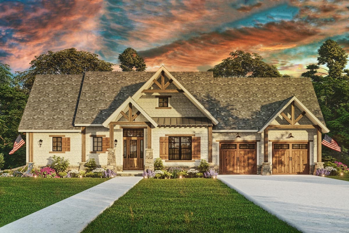 Plan 25638GE: Flexible Craftsman Cottage Home Plan - 2510 Sq Ft - Image #11 - Cottage, Craftsman, Mountain, Vacation