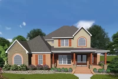 Exclusive Five Bedroom Traditional House Plan