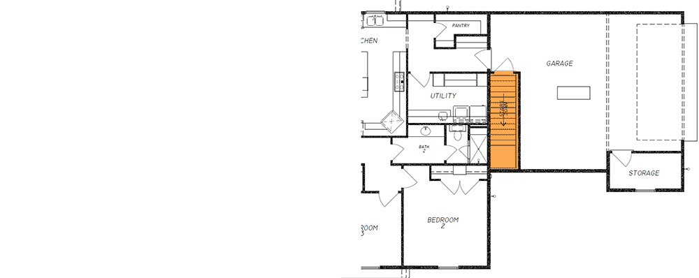 Plan 83903JW: One Level Country House Plan - 2677 Sq Ft - Floor Plan - Main Level - Basement Version - Country, Farmhouse, Ranch, Southern