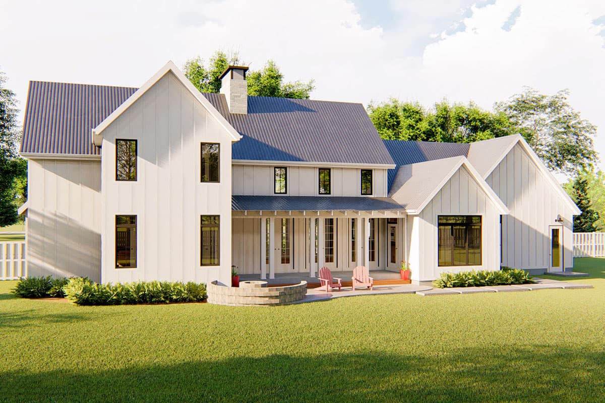 Plan 62728DJ: Classic Farmhouse with Two-story Great Room  - Image #8 - Country, Farmhouse, Modern Farmhouse