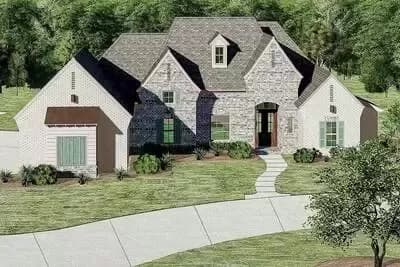 Elegant One Level European House Plan