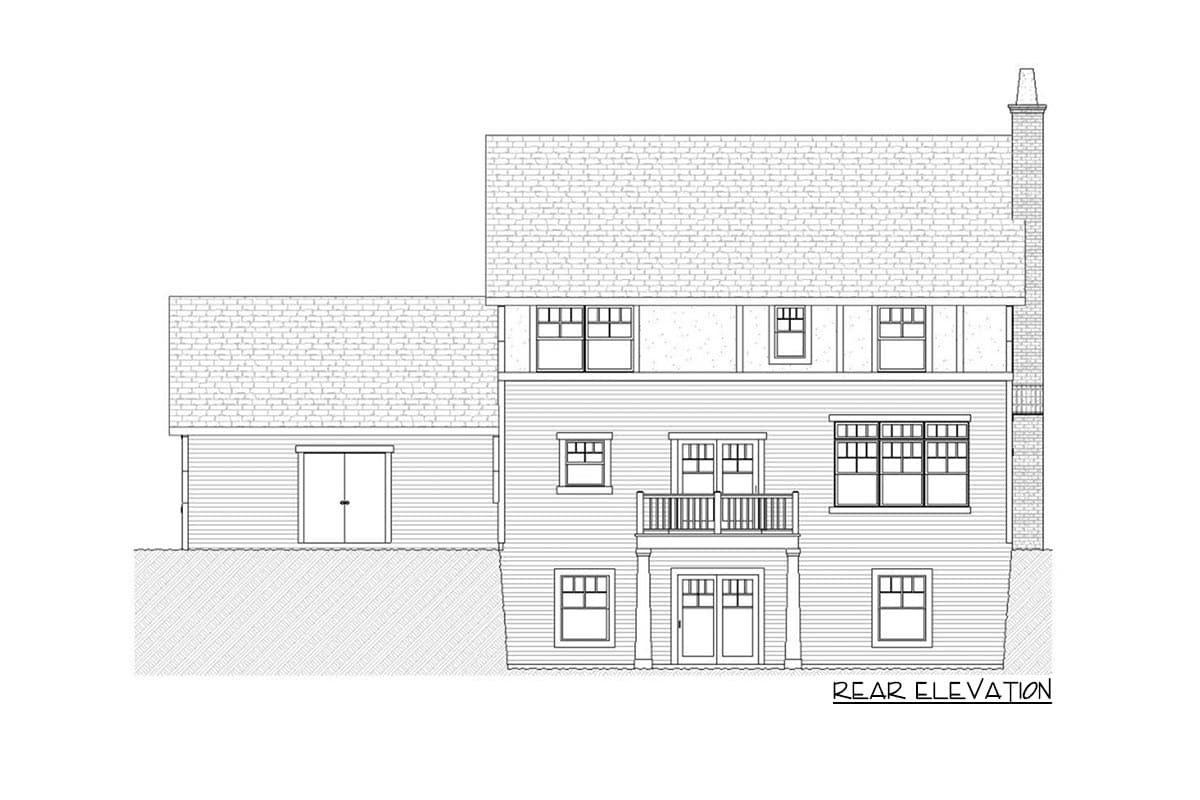Plan 970014VC: Traditional 3-Bed with Shed Dormer and Covered Entry Porch - Image #7 - Country, Traditional, Tudor