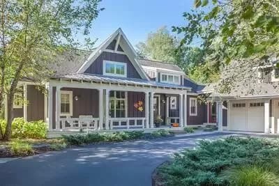 Luxury Craftsman House Plan with Finished Lower Level