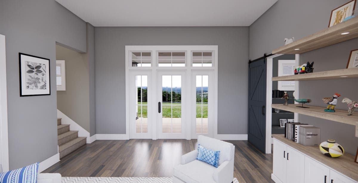 Plan 14663RK: Modern Farmhouse Plan with 3-Beds Down and Bonus Over Garage - 2125 Sq Ft - Image #5 - Country, Farmhouse, Modern Farmhouse, New American