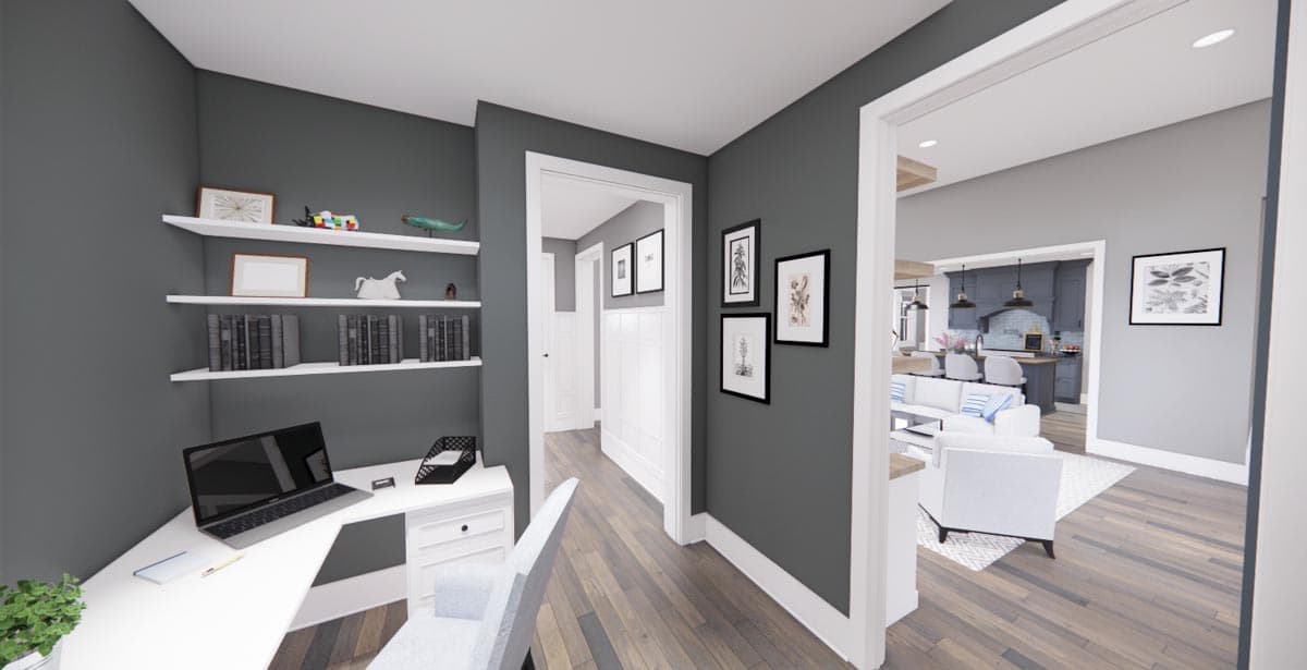 Plan 14663RK: Modern Farmhouse Plan with 3-Beds Down and Bonus Over Garage - 2125 Sq Ft - Image #12 - Country, Farmhouse, Modern Farmhouse, New American