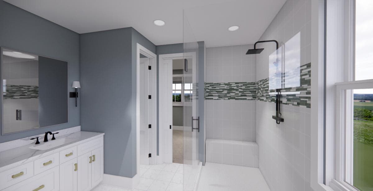 Plan 14663RK: Modern Farmhouse Plan with 3-Beds Down and Bonus Over Garage - 2125 Sq Ft - Image #18 - Country, Farmhouse, Modern Farmhouse, New American