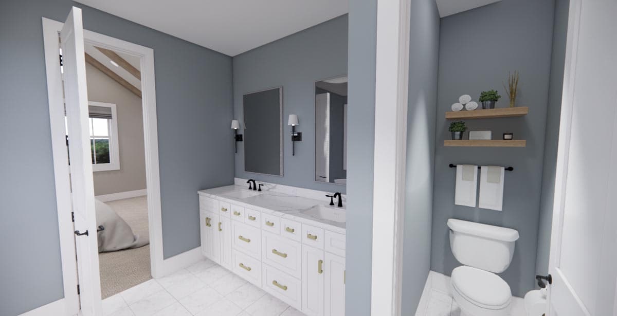 Plan 14663RK: Modern Farmhouse Plan with 3-Beds Down and Bonus Over Garage - 2125 Sq Ft - Image #19 - Country, Farmhouse, Modern Farmhouse, New American