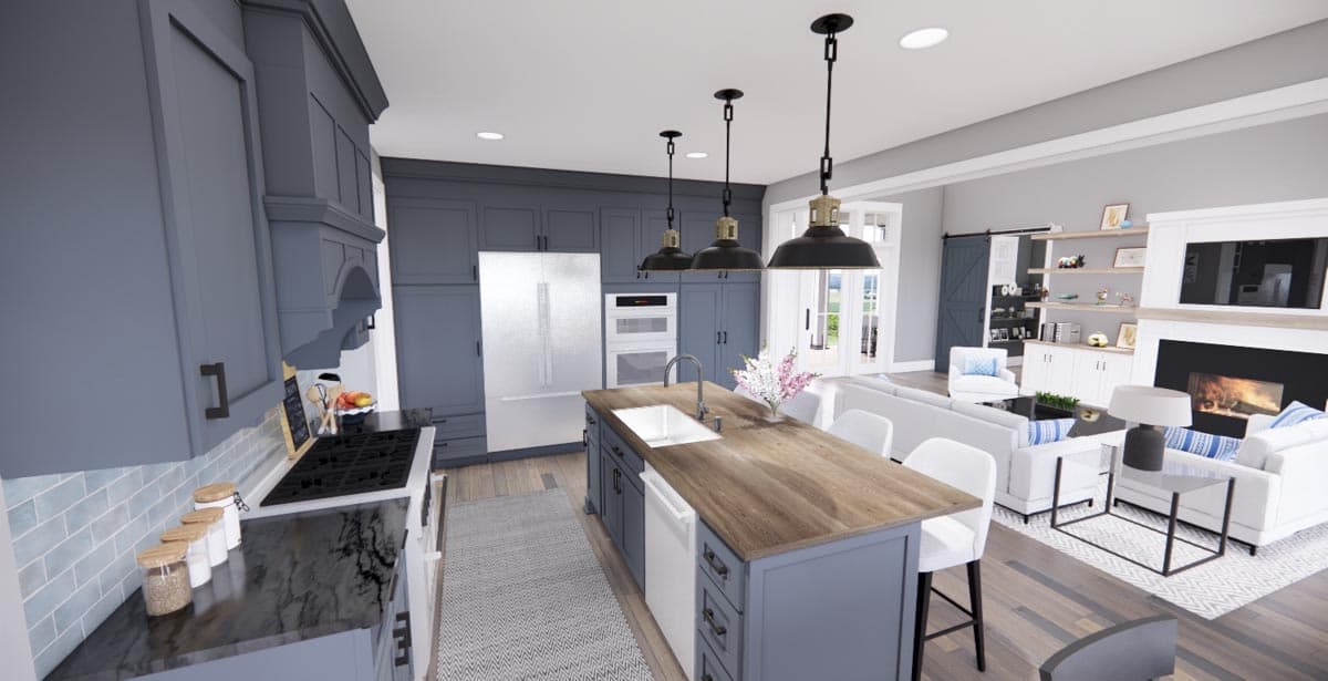 Plan 14663RK: Modern Farmhouse Plan with 3-Beds Down and Bonus Over Garage - 2125 Sq Ft - Image #28 - Country, Farmhouse, Modern Farmhouse, New American