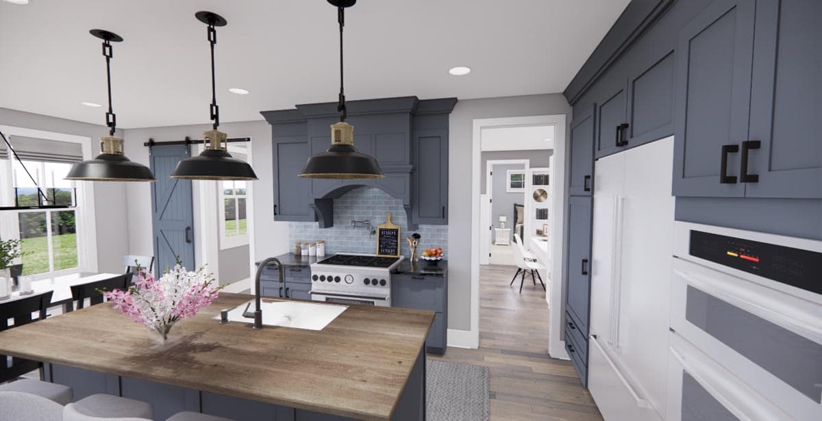 Plan 14663RK: Modern Farmhouse Plan with 3-Beds Down and Bonus Over Garage - 2125 Sq Ft - Image #29 - Country, Farmhouse, Modern Farmhouse, New American