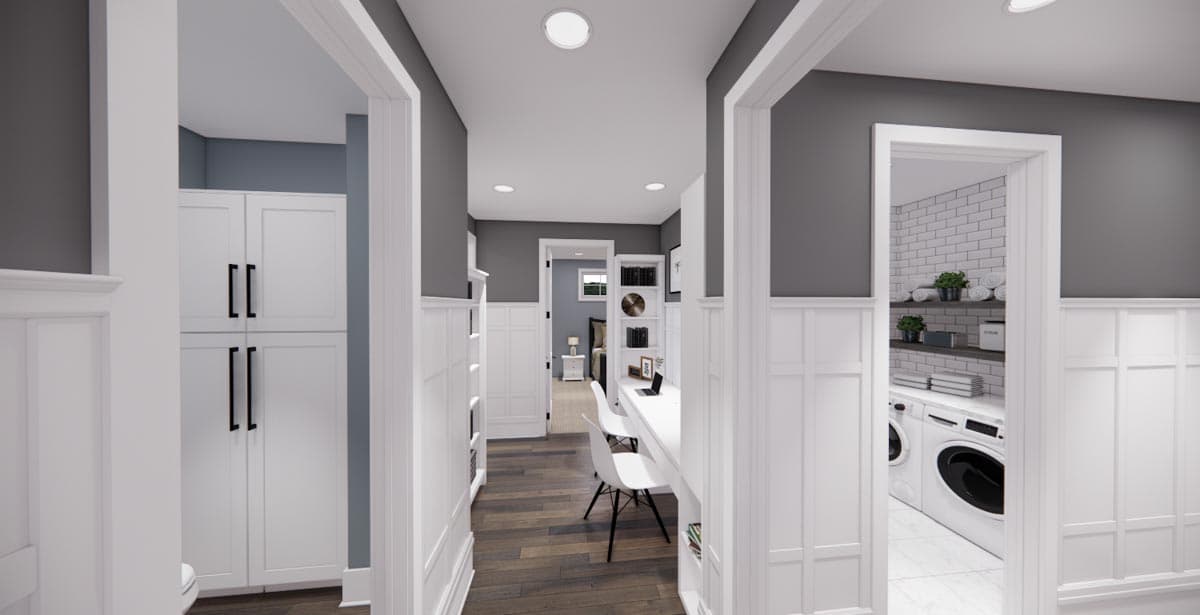 Plan 14663RK: Modern Farmhouse Plan with 3-Beds Down and Bonus Over Garage - 2125 Sq Ft - Image #30 - Country, Farmhouse, Modern Farmhouse, New American