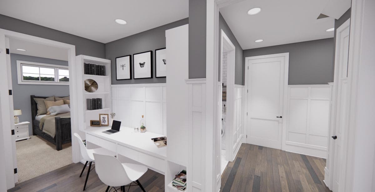 Plan 14663RK: Modern Farmhouse Plan with 3-Beds Down and Bonus Over Garage - 2125 Sq Ft - Image #32 - Country, Farmhouse, Modern Farmhouse, New American