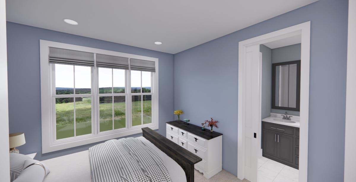 Plan 14663RK: Modern Farmhouse Plan with 3-Beds Down and Bonus Over Garage - 2125 Sq Ft - Image #37 - Country, Farmhouse, Modern Farmhouse, New American