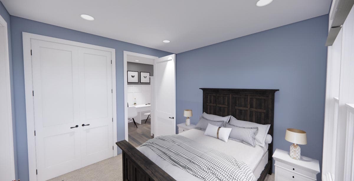 Plan 14663RK: Modern Farmhouse Plan with 3-Beds Down and Bonus Over Garage - 2125 Sq Ft - Image #38 - Country, Farmhouse, Modern Farmhouse, New American