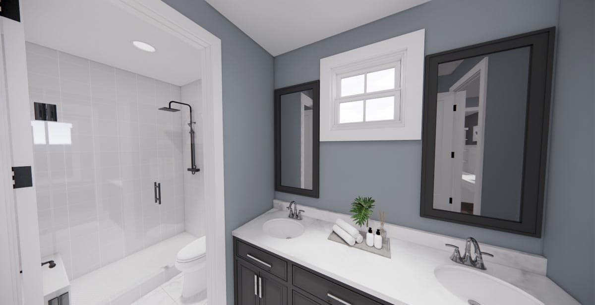 Plan 14663RK: Modern Farmhouse Plan with 3-Beds Down and Bonus Over Garage - 2125 Sq Ft - Image #39 - Country, Farmhouse, Modern Farmhouse, New American