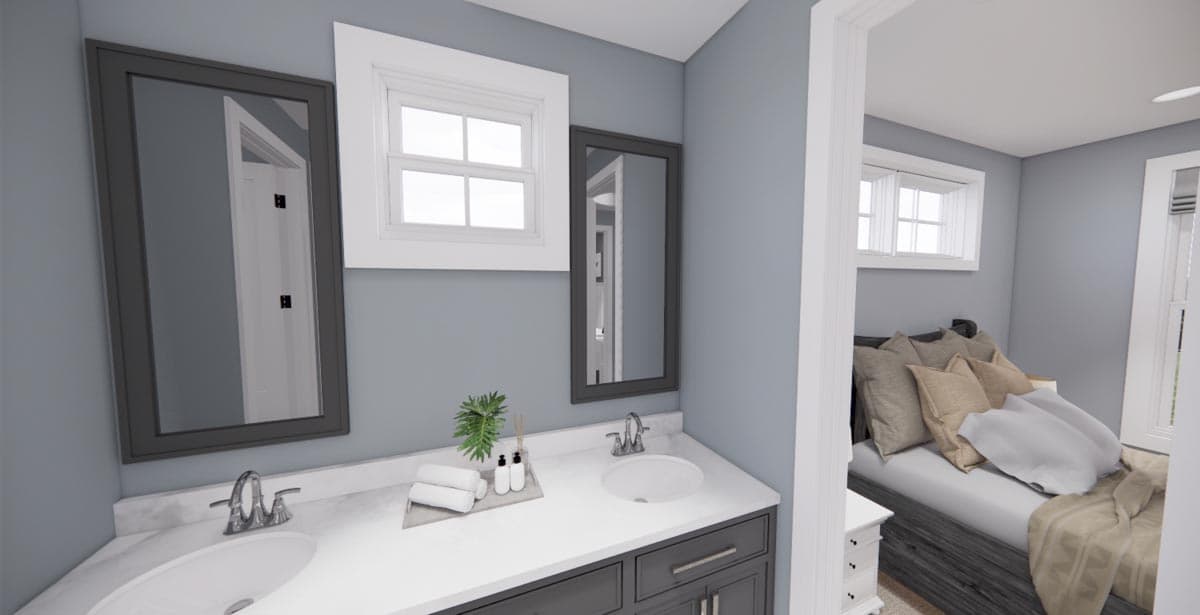 Plan 14663RK: Modern Farmhouse Plan with 3-Beds Down and Bonus Over Garage - 2125 Sq Ft - Image #40 - Country, Farmhouse, Modern Farmhouse, New American