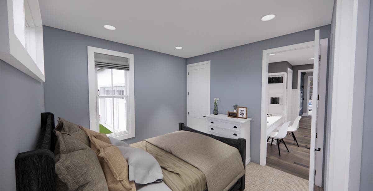 Plan 14663RK: Modern Farmhouse Plan with 3-Beds Down and Bonus Over Garage - 2125 Sq Ft - Image #41 - Country, Farmhouse, Modern Farmhouse, New American