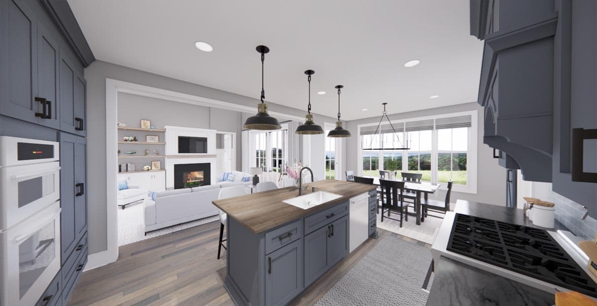 Plan 14663RK: Modern Farmhouse Plan with 3-Beds Down and Bonus Over Garage - 2125 Sq Ft - Image #44 - Country, Farmhouse, Modern Farmhouse, New American