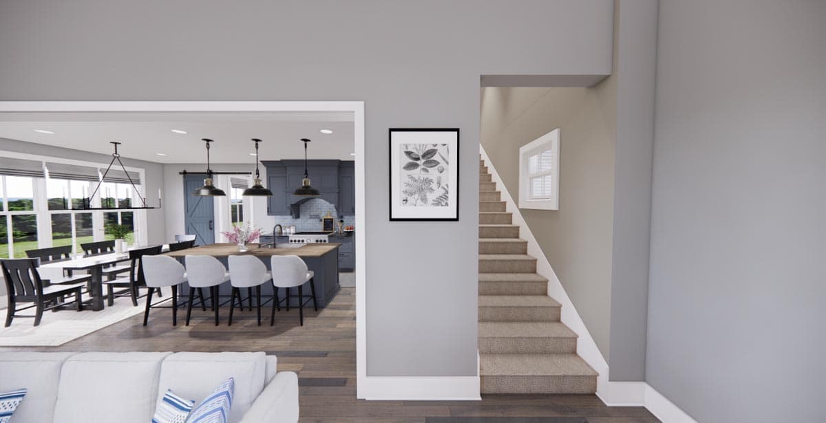 Plan 14663RK: Modern Farmhouse Plan with 3-Beds Down and Bonus Over Garage - 2125 Sq Ft - Image #45 - Country, Farmhouse, Modern Farmhouse, New American