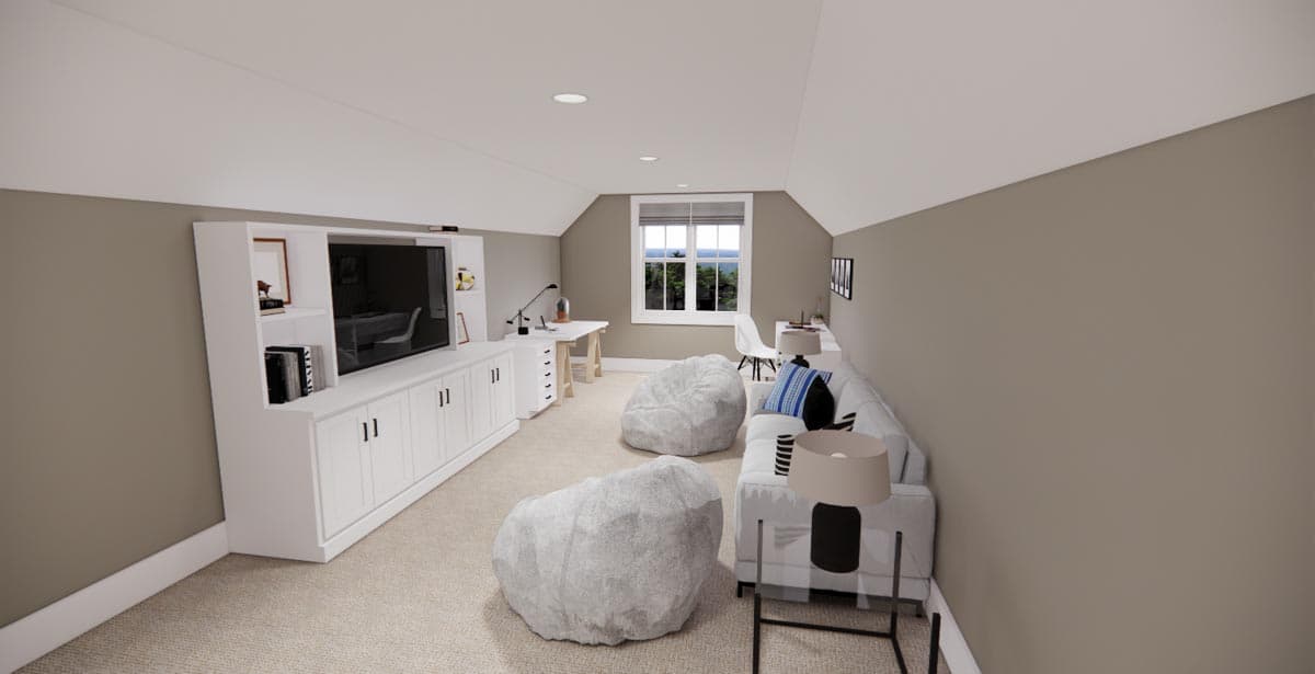 Plan 14663RK: Modern Farmhouse Plan with 3-Beds Down and Bonus Over Garage - 2125 Sq Ft - Image #47 - Country, Farmhouse, Modern Farmhouse, New American