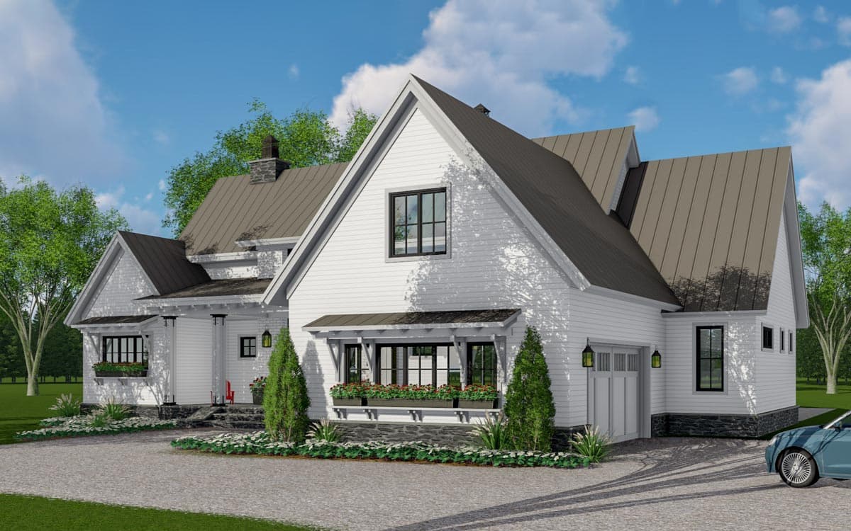 Plan 14663RK: Modern Farmhouse Plan with 3-Beds Down and Bonus Over Garage - 2125 Sq Ft - Image #53 - Country, Farmhouse, Modern Farmhouse, New American